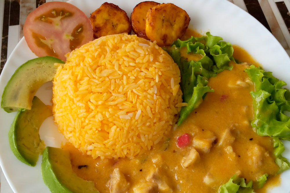 Traditional meals in Galapagos.