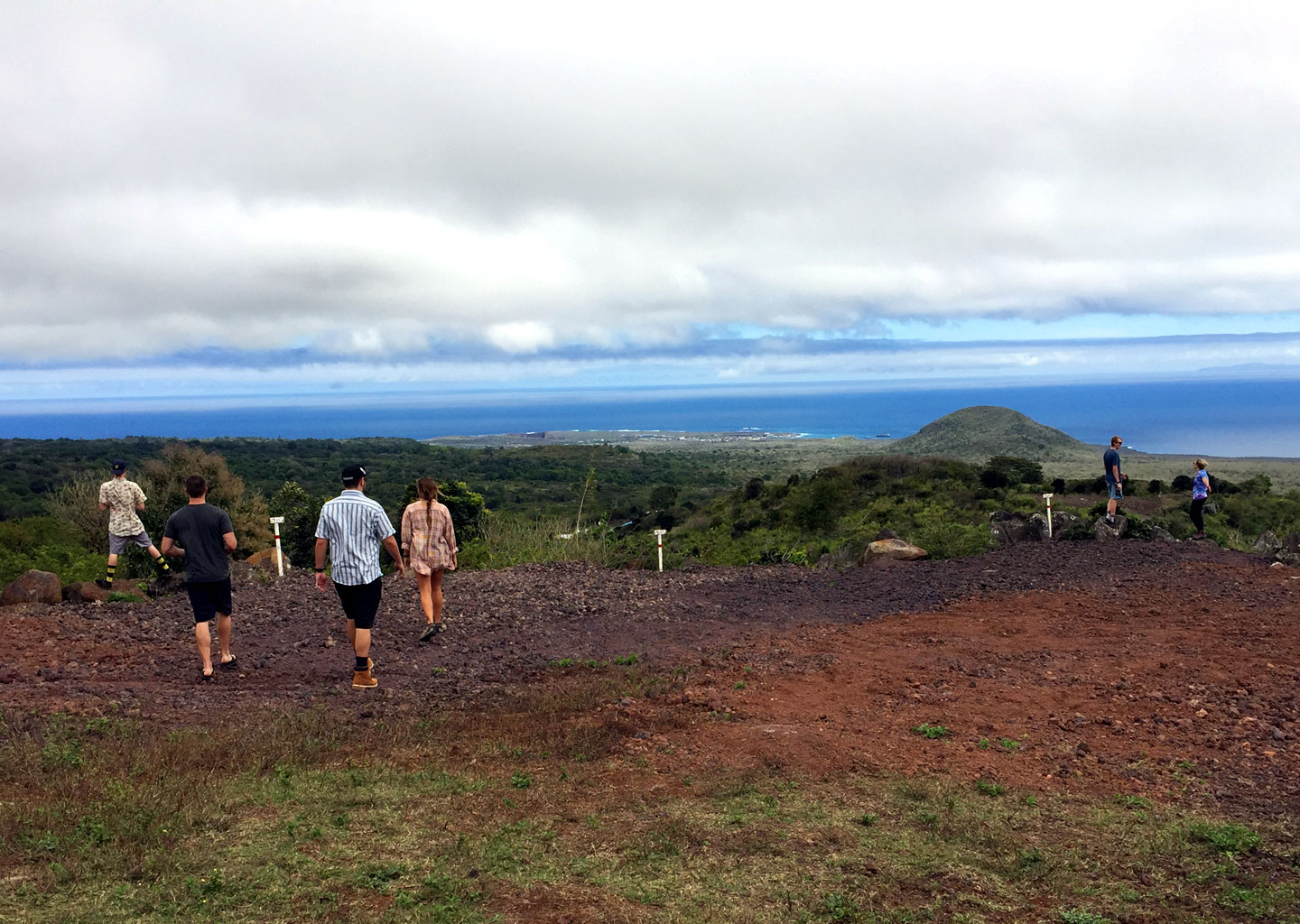 View from the volunteer house in Galapagos.