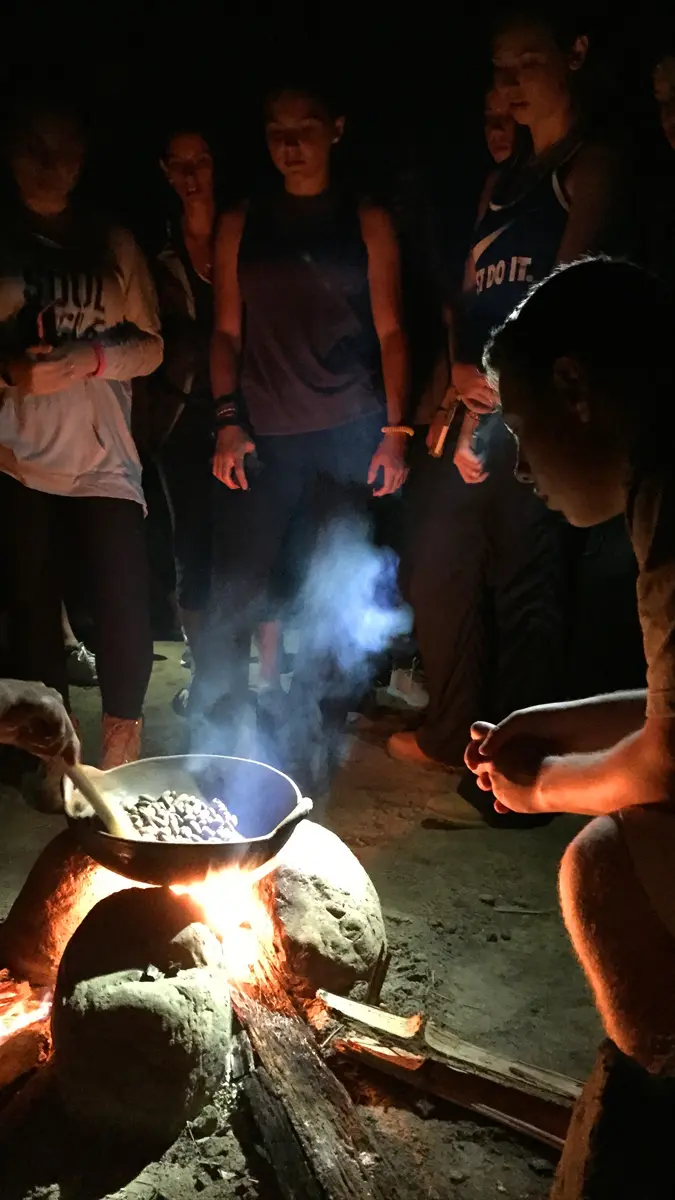 Teens sharing a night experience during Amazon summer camp