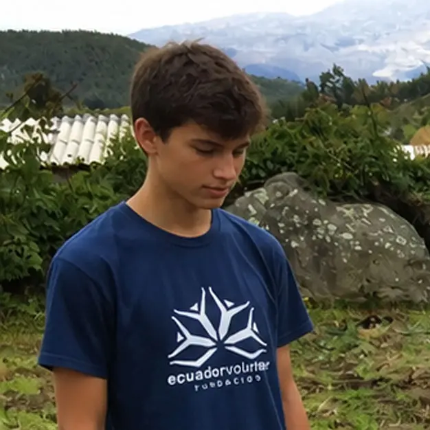 Teen participant reflecting during a transformational leadership program in the Andes